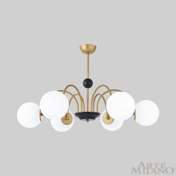 Люстра на штанге Arte Milano AM-Napoli 312066/D850/6 BS/BK