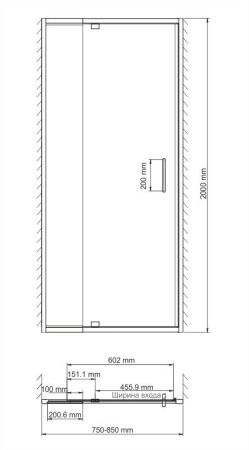 Беркель (Berkel) 48P27 Душевая дверь