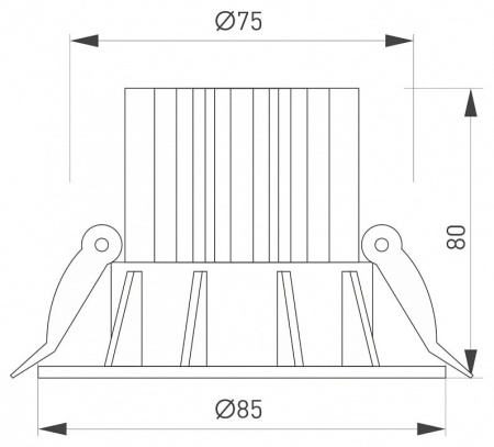 Встраиваемый светильник Arlight ATOLL 044593