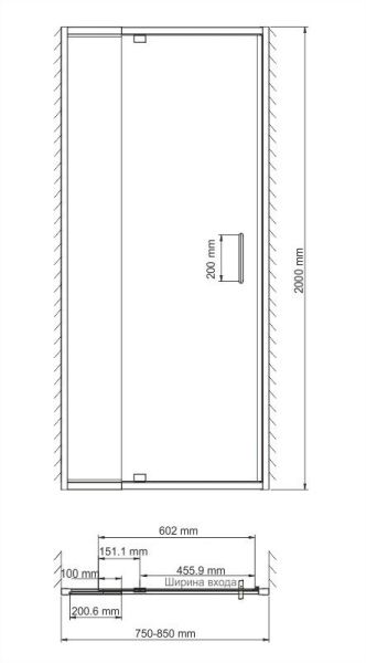 Беркель (Berkel) 48P27 Душевая дверь
