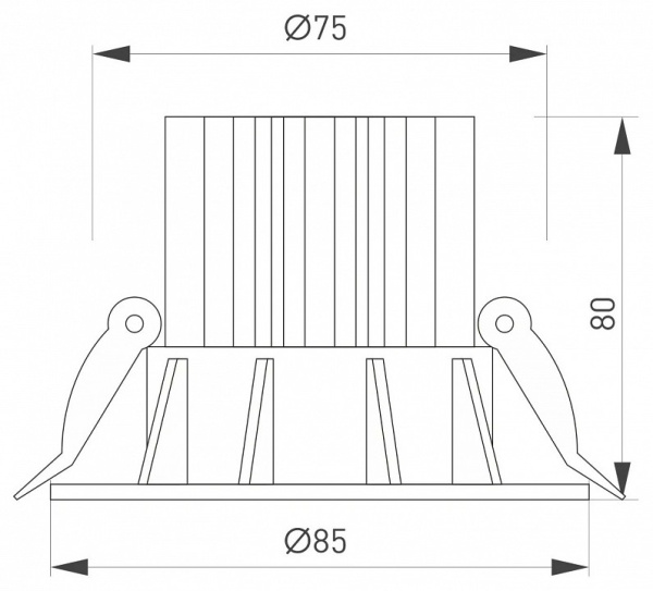 Встраиваемый светильник Arlight ATOLL 041573