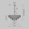 Подвесная люстра Maytoni Болдер MOD538PL-09MG