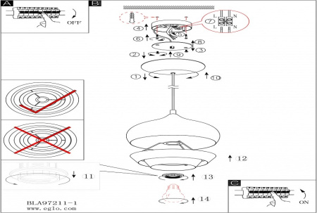 Подвесной светильник Eglo Camborne 97212