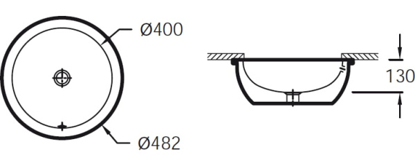 Раковина Jacob Delafon Vox EYK102-00