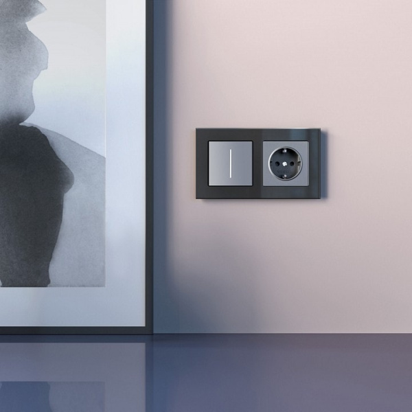 Диммер сенсорный с подсветкой и функцией Wi-Fi без рамки Werkel серебряный W3443106