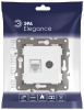 ТВ-розетка и розетка Ethernet RJ-45 без рамки Эра Эра Elegance 14-3110-01