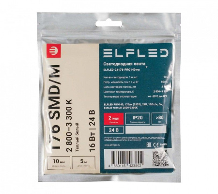 Лента светодиодная ELFLED  ELFLED-24176-PRO140ww