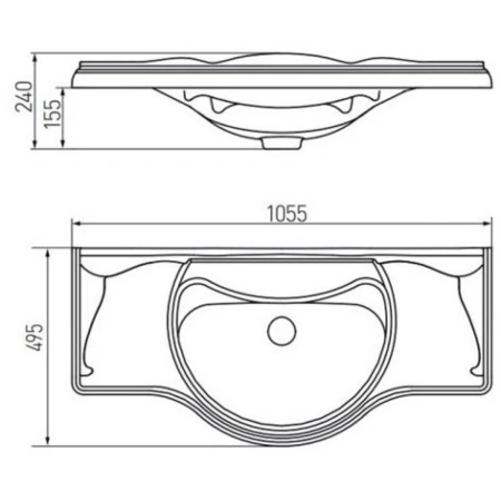 Раковина Лаура 1050 Акватон 1A706831LU010