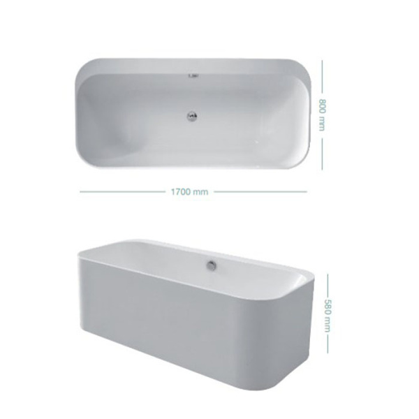 Акриловая ванна Kerasan Tribeca 170х80х58 743001