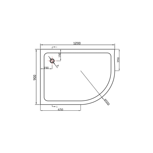 Душевой поддон Vincea VST-2AJ-1290L