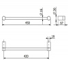 Полотенцедержатель Kludi Vela R 5898005