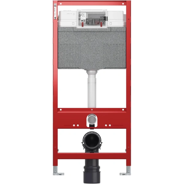 Инсталляция для унитаза Tece TECEloop 9300302 + 9200010 + 9380014 + 9240659 с кнопкой смыва, белый/матовый хром