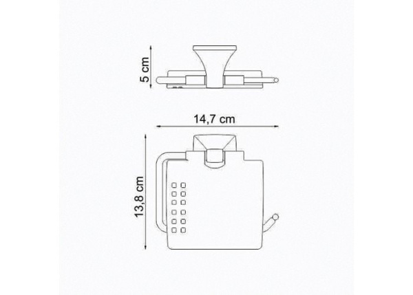 Держатель туалетной бумаги WasserKRAFT Wern K-2525