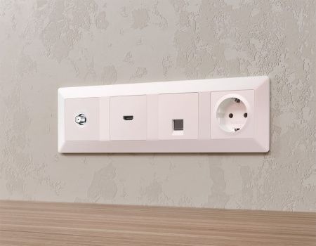 ТВ-розетка без рамки Ambrella Volt ALFA MA213050
