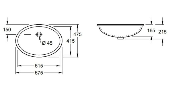 Раковина Villeroy&Boch Evana 614400R1