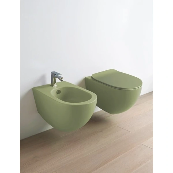 Унитаз подвесной Artceram File 2.0 FLV004 44 00 безободковый, зеленый