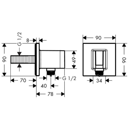 Держатель для душа hansgrohe Fixfit 26486000