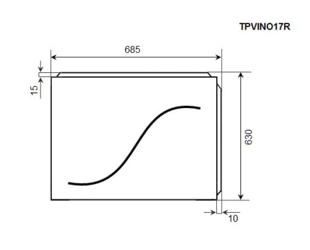 Панель боковая Timo TPVINO17R белый