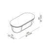 Ванна из искусственного камня Agape Cuna 165х78 AVAS1079ZBR