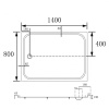 Душевой поддон Abber 140x80 AD3C148