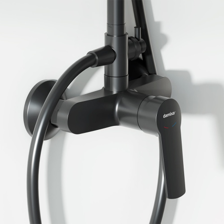 Душевая стойка Damixa Jupiter 977710300 черная матовая