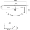 Раковина 100x48 см Акватон Беверли 1WH302502