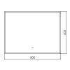 Зеркало с подстветкой Abber See AG6103SL-0.8