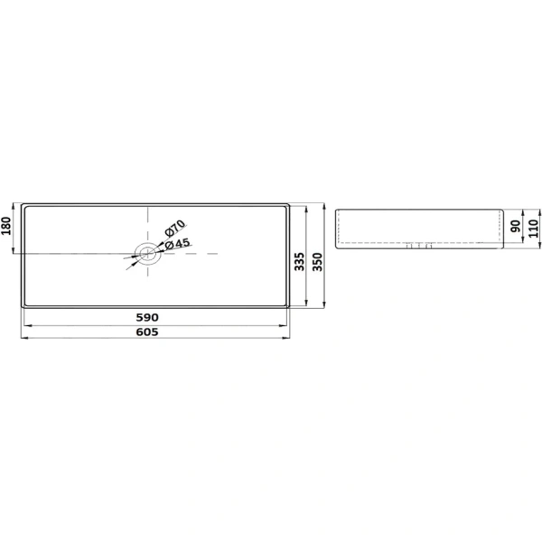 Раковина-чаша CeramaLux 78189MLG-6 60,5x35 см, накладная, бирюзовый матовый