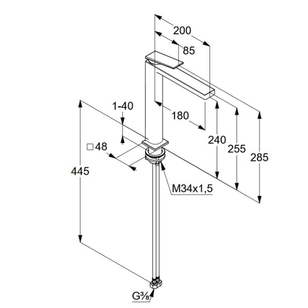 Смеситель для раковины Kludi Decus 542985375 белый матовый