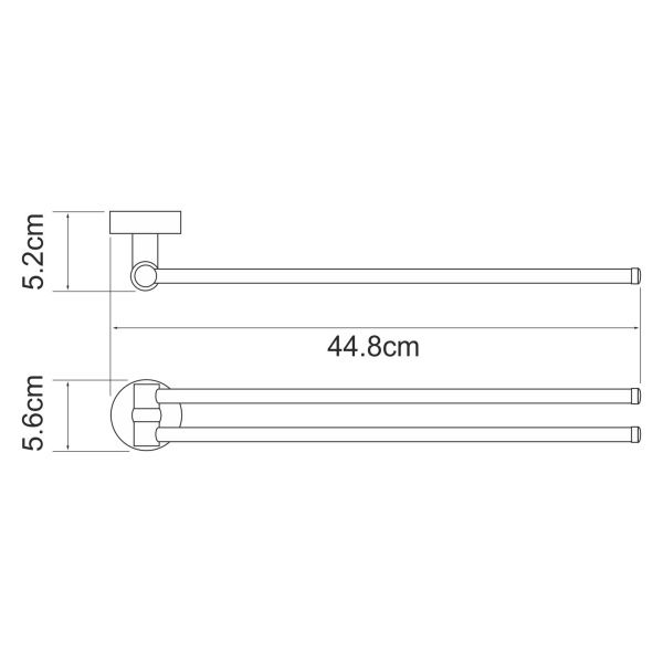 Изен (Isen) K-4031 Держатель полотенец двойной