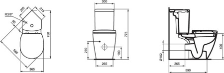 Бачок для унитаза Ideal Standard Connect Space E120201