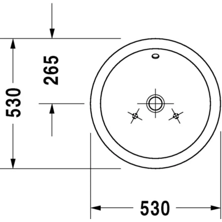 Раковина 53 см Duravit Starck 1 0447530000