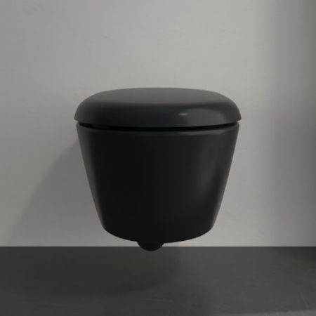 Подвесной унитаз Villeroy&Boch Antao 4674T0R7 чистый черный
