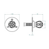 Переключатель для душа THG Flore U5A.A02.48M2SB