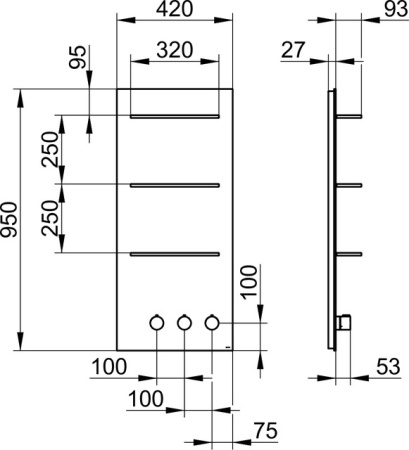 Внешняя часть термостата Keuco meTime_spa 56166 012802 кашемир матовый