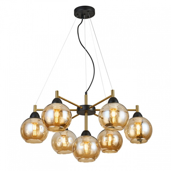 Подвесная люстра Imex MD.9056 MD.9056-7-P-BK+COP