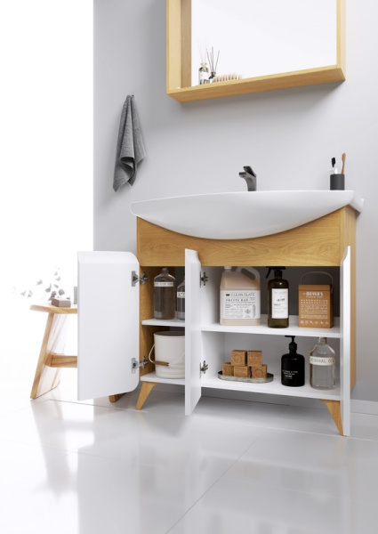 Тумба под раковину Aqwella Basic BAS0107DZ 75 см