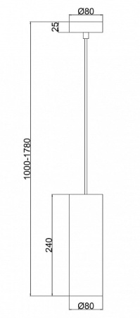 Подвесной светильник Maytoni Gioia P011PL-01CH