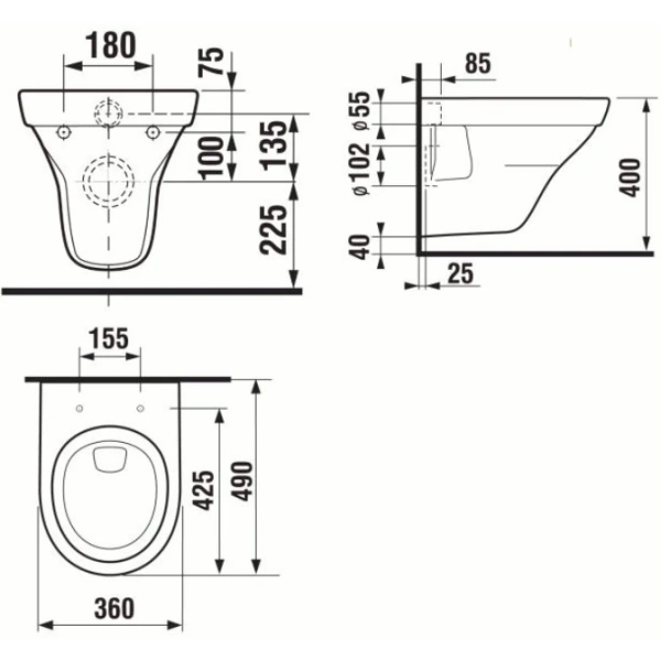 Унитаз подвесной Jika Tigo 8202130000001