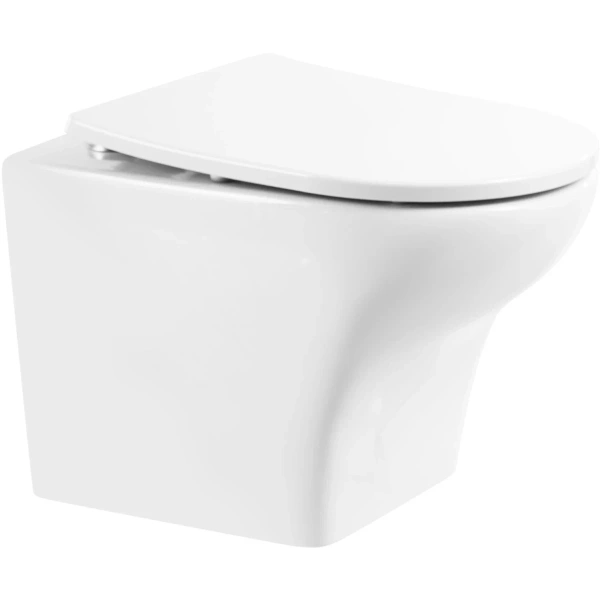 Унитаз подвесной BelBagno Kraft BB064CHR безободковый, белый
