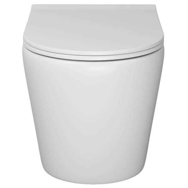 Унитаз подвесной Grossman GR-4478MS безободковый, с сиденьем микролифт, белый матовый