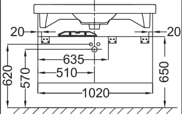 Тумба под раковину Jacob Delafon Odeon Up 102 EB891RU-J5 белый