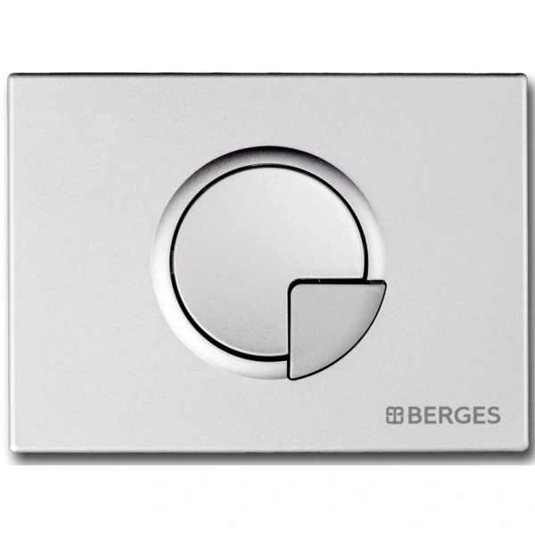 Инсталляция для унитаза Berges Novum R2 040222 с кнопкой смыва, матовый хром