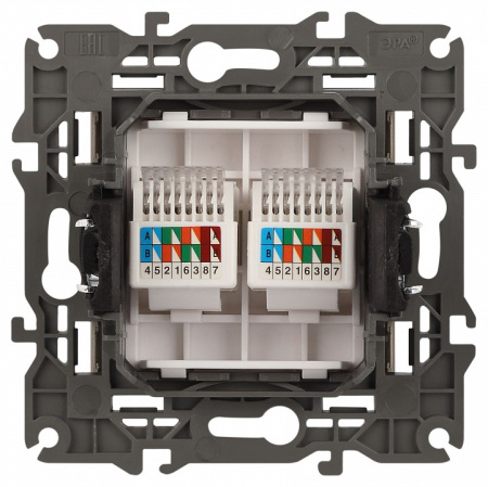 Розетка Ethernet RJ-45 без рамки Эра Эра Elegance 14-3108-04