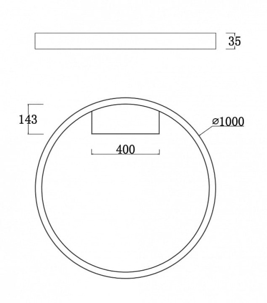 Накладной светильник Maytoni Rim MOD058CL-L65B4K