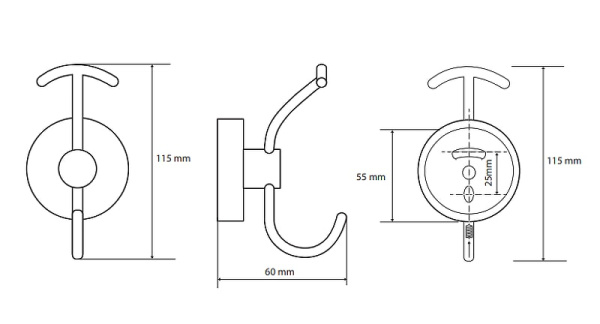 Крючок Bemeta Omega 104105252