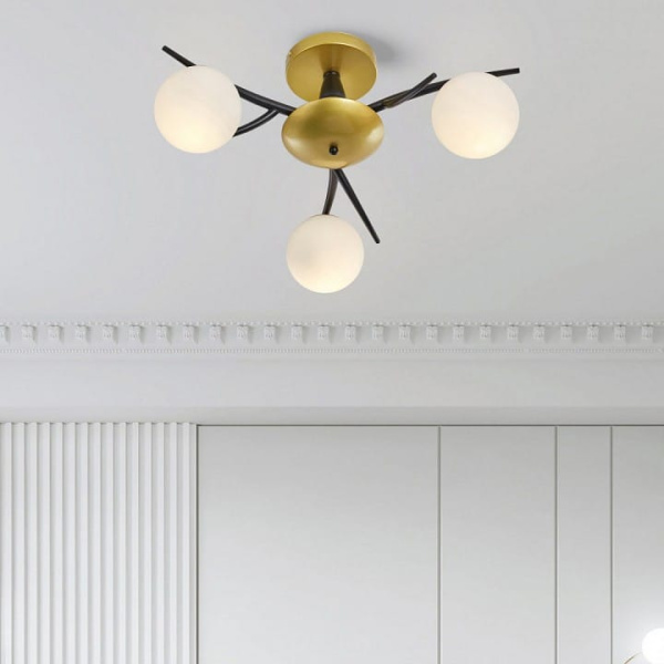 Потолочная люстра Arte Milano Neapolis-73408 273408/3 BK/GD