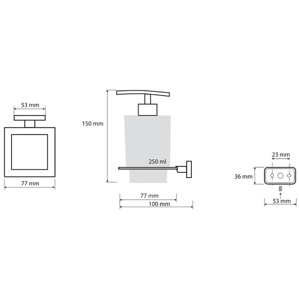 Дозатор мыла Bemeta Niki 153209049