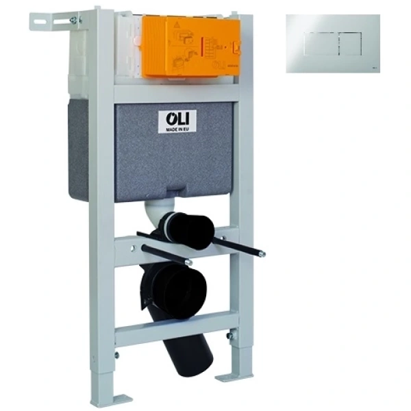 Инсталляция для унитаза OLI Expert Evo/Speed Karisma 004599 с кнопкой смыва, хром