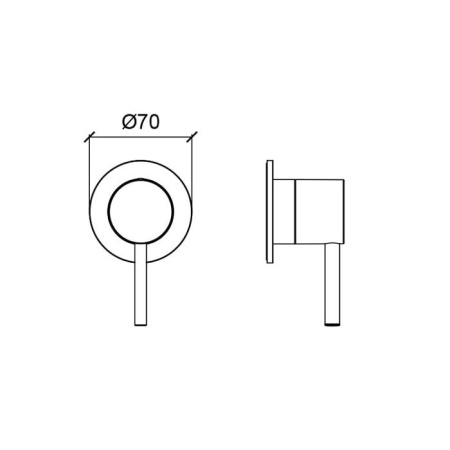 Смеситель для душа Almar Modular E180140.MB черный